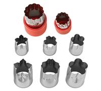 Metal cokie cutters Stainless Steel Baking Cutter Set 8 Pack Small Cute Shape Molds, Bread Sandwich Decruster Pancake Maker Tools For Kitchen Use | Easy Release Durable Accessories Creative Homemade