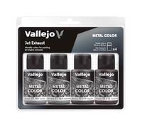 METAL COLOR SET: Aluminium Dope - 4 Hobby Colors