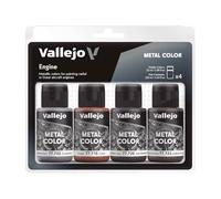 METAL COLOR SET: Engine - 4 Hobby Colors