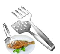 Metal Cooking Tongs, Stainless Steel Fish Tongs, Anti-Scalding Non-Slip Grip, Multi-Purpose Cookings Tool for Home Kitchen, Outdoor Camping, Barbacoa, 10.63x3.94x3.07 inches