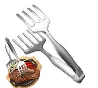Metal Cooking Tongs, Stainless Steel Fish Tongs, Anti-Scalding Non-Slip Grip, Multi-Purpose Cookings Tool for Home Kitchen, Outdoor Camping, Barbacoa, 10.63x3.94x3.07 inches