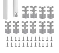 Metal Corner Protector - 10 Pcs Baseboard & Furniture Corners Guards | Reliable Corner Protectors for Renters, Landlords, Office, Apartment, Living Room, Bedroom, Tables, Doors, Cabinets