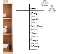 Metal Cross Wall Art - Scripture Bible Decor | Elegant Faith Sign, 30/40cm