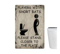 Metal Decor, Bathroom Art Sign, Vintage Toilet Decoration with Rustic Design, Home Accessory, Sign with Sturdy Material, Bathroom Decor for Restaurant & Farmhouse Washroom