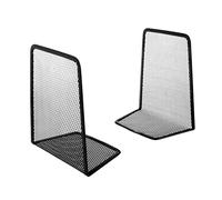 Metal del final del libro, Metal Bookends Black 13x8x15cm 1 Pair