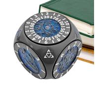 Metal Dice - 1.65in Standard Game Set for Teens, Adults with Multi Sided Play Function, Rotating Geometric Toy for Family, Couples, Classroom, Travel, Metal Alloy, Gaming, Educational Use