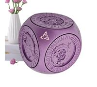 Metal Dice - 1.65in Standard Game Set for Teens, Adults with Multi Sided Play Function, Rotating Geometric Toy for Family, Couples, Classroom, Travel, Metal Alloy, Gaming, Educational Use