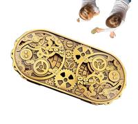 Metal Dice, Game Theme Spin Dice, Aluminio Alloy Misterious Toy with Engravings, Beginners Group Activities, Ideal para Bar, Dorm, Travel & Home Use, 4,69 x 2,13 pulgadas
