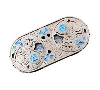 Metal Dice, Game Theme Spin Dice, Aluminum Alloy Mysterious Toy with Engravings, Sturdy Material, Compact Design for Group Play, Travel, Family Fun, Home, 4.69x2.13 pulgadas