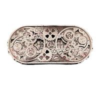 Metal Dice, Game Theme Spin Dice, Aluminum Alloy Mysterious Toy with Engravings, Sturdy Material, Compact Design for Group Play, Travel, Family Fun, Home, 4.69x2.13 pulgadas