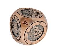 Metal Dice Set | 6-Sided Metal Parties Game Spinner Dice Kit | Lightweight Gathering Supplies | For Leisure Home Family Gathering Bar Competition