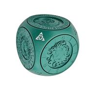 Metal Dice - Standard Game Set for Fun Entertainment, Rotating Geometric Toy with Design for Teens Adults Couples, Family Classroom Travel, Polished Alloy, Board Party Use
