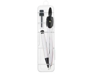 Metal drafting compass with 0.7mm lead delivers precise circles and comfort