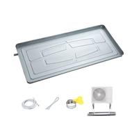 Metal Drain Pan, Air Conditioner Drip Pan Drain Kit, Water Tray, Drip Tray for Air Conditioner Outdoor Unit (Color : Galvanized Iron, Size : 93 * 44cm)