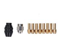 Metal Drill Set Collet Collet, Estructura Integrada, Alta Estabilidad, Adaptador de Chuck sin Llave con 8 Tamaños de Coleta de Latón, para Herramientas