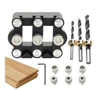 Metal Drilling Hole Kit, Multiusos Self-Centering Jig, Precise Dowel Punch Locator, Portable Woodwork Tool, Frame Building Accessory for Personal Projects, 3,66 x 2,68 x 1,57 pulgadas