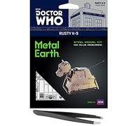 Metal Earth Doctor Who Rusty K-9 Kit de modelo de metal 3D con pinzas y tocados