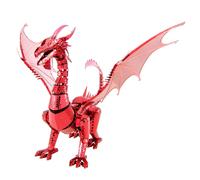 Metal Earth Fascinations Serie Premium Dragón Rojo Puzzle 3D De Metal