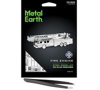 Metal Earth Kit de kit de modelo de metal 3D para motor de bomberos con pinzas fascinaciones