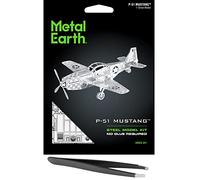 Metal Earth P-51 Mustang Kit de modelo de metal 3D con pinzas fascinaciones