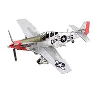 Metal Earth Puzzle 3D Avión Mustang P51D Sweet Arlene. Rompecabezas De Metal De Aviación. Maquetas para Construir para Adultos Nivel Desafiante De 11.43 X 13.97 X 6.35 Cm
