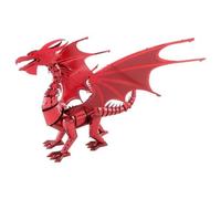 Metal Earth Premium Modelo 3D De Corte Láser Dragón Rojo 13863 + Pinzas