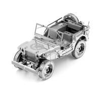 Metal Earth Puzzle 3D Coche Willys Overland. Rompecabezas De Metal De Vehículos. Maquetas Para Construir Para Adultos Nivel Desafiante De 9.65 X 3.81 X 4.06 Cm