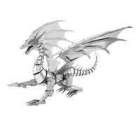 Metal Earth Premium Plata Dragón 3D Corte Láser Modelo + Pinzas 13238