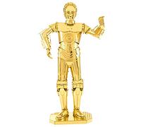 Metal Earth Puzzle 3D Androide C-3Po Dorado. Rompecabezas De Metal De Star Wars. Maquetas Para Construir Para Adultos Nivel Experto De 6.4 X 4.2 X 12 Cm