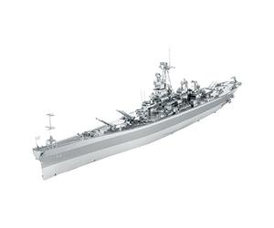 Metal Earth Puzzle 3D Buque De Guerra Uss Missouri. Rompecabezas De Metal De Barcos. Maquetas Para Construir Para Adultos Nivel Desafiante De 30.48 X 3.81 X 8.26 Cm