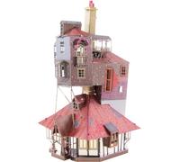 Metal Earth Puzzle 3D Casa The Burrow. Rompecabezas de Metal de Harry Potter. Maquetas para Construir para Adultos Nivel Moderado de 7.37 x 4.8 x 10.01 Cms