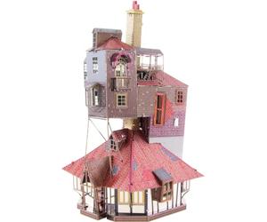 Metal Earth Puzzle 3D Casa The Burrow. Rompecabezas de Metal de Harry Potter. Maquetas para Construir para Adultos Nivel Moderado de 7.37 x 4.8 x 10.01 Cms