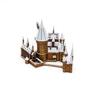 Metal Earth Puzzle 3D Castillo Hogwarts Nevado. Rompecabezas De Metal De Harry Potter. Maquetas Para Construir Para Adultos Nivel Experto De 16.89 X 12.9 X 11.43 Cm
