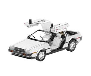 Metal Earth Puzzle 3D Coche Delorean. Rompecabezas De Metal De Regreso Al Futuro. Maquetas Para Construir Para Adultos Nivel Desafiante De 8.89 X 3.18 X 2.92 Cm