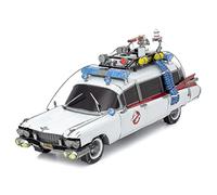 Metal Earth Puzzle 3D Coche Ecto-1. Rompecabezas de Metal de Cazafantasmas. Maquetas para Construir para Adultos Nivel Moderado de 16 x 5 x 6 CM