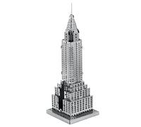 Metal Earth Puzzle 3D Edificio Chrysler. Rompecabezas de Metal de Arquitectura. Maquetas para Construir para Adultos Nivel Principiante de 3 x 3 x 8.5 Cms