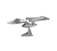 Metal Earth Puzzle 3D Nave Espacial Uss Enterprise Ncc-1701. Rompecabezas De Metal De Star Trek. Maquetas Para Construir Para Adultos Nivel Desafiante De 12.7 X 6 X 6 Cm