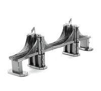 Metal Earth Puzzle 3D Puente De Brooklyn Nueva York Rompecabezas De Metal De Arquitectura. Maquetas Para Construir Para Adultos Nivel Moderado De 13.7 X 2.3 X 5 Cm