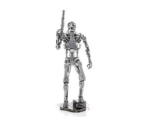 Metal Earth Puzzle 3D Terminator T-800. Rompecabezas De Metal De Terminator. Maquetas Para Construir Para Adultos Nivel Experto De 6.8 X 11 X 19.5 Cm