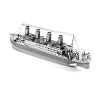 Metal Earth Puzzle 3D Transatlánticotitanic. Rompecabezas De Metal De Barcos. Maquetas Para Construir Para Adultos Nivel Desafiante De 13.5 X 2.3 X 4 Cm