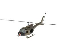 Metal Earth Fascinations ME1003 Helicóptero Huey UH-1, kit de construcción 3D cortado con láser, rompecabezas de metal 3D, kit de construcción DIY con placa de metal 2.25, a partir de 14 años