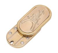 Metal EDC Fidget Slider PPB Anillo magnético Moneda Mano Empuje Juguete Alivio del Estrés Dedo Fidget Juguete para Adultos Adolescentes Oficina Hogar Viajes Cobre 54mm 102g (Torre)