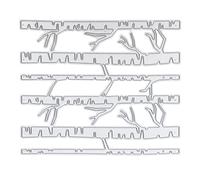 Metal Embossing Cutting Die Carbon Steel Paper Card Hollow Line Template Crafts Birch Forest