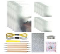 Metal Embossing Foil Sheets, Heavy-Duty Gold Foil Sheets for Engraving & Embossing, Flexible Craft Foil Tin Sheets for Crafts, Art Class, Holiday Projects, Home Décor (BB)