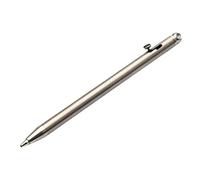 Metal - Engranaje compacto de titanio de 3 pulgadas, varilla de escritura ligera | Elegante llavero ornamental, dispositivo de firma premium, accesorio de bolsillo moderno,