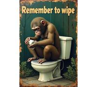 Metal Estaño Signo Cortinas De Ducha Bigfoot Refresca Bigfoot Recuerda Limpiarte Decoración Cartel De Metal Resistente Al Desgaste Y Duradero Letrero De Metal para Cafetería WC Aseo 20X30Cm