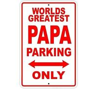 Metal Estaño Signo El Mejor Estacionamiento De Papá del Mundo Retro Placas Metálicas Decoración Chapas Metalicas para WC Taberna Club 20X30Cm
