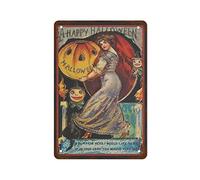 Metal Estaño Signo Halloweens Exquisita Y Hermosa Placas Metálicas No Es Fácil De Deformar Letrero De Metal para Hotel Taberna Pared 20X30Cm