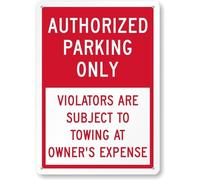 Metal Estaño Signo Solo Estacionamiento Autorizado Divertido Placas Metálicas Decoración Letrero Metálico para Restaurante Casa Campo Pared 20X30Cm