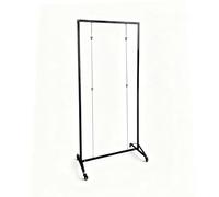 Metal Expositores De Pie multifuncional,Con Ruedas,Soporte For Carteles,Caballete,Estante de exhibición,Colgador Expositor Plegable Para Pintura,Información Publicitario(1pcs,100*220cm/39.4*86.6in)